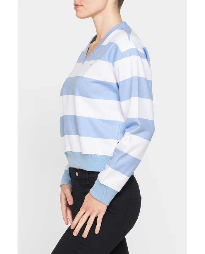 FELPA SCOLLO A V IN FRENCH TERRY COMFORT FIT