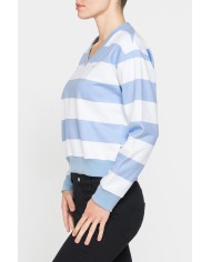 FELPA SCOLLO A V IN FRENCH TERRY COMFORT FIT