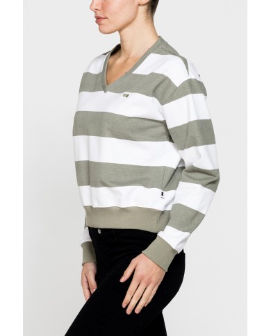 FELPA SCOLLO A V IN FRENCH TERRY COMFORT FIT