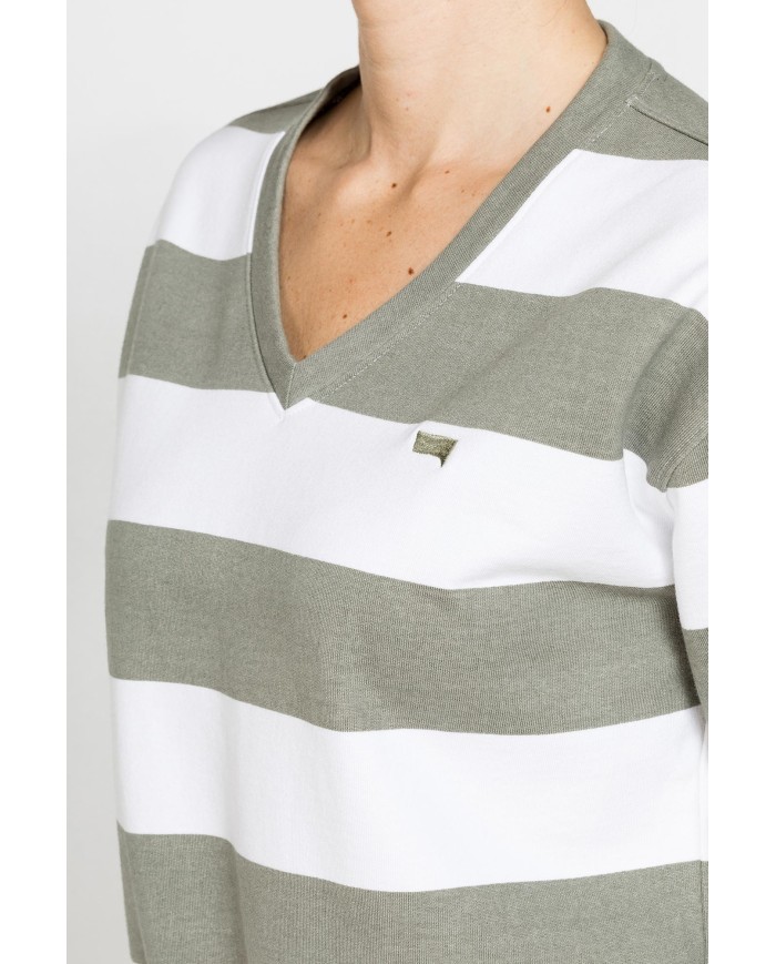 FELPA SCOLLO A V IN FRENCH TERRY COMFORT FIT