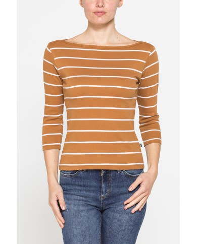 T-SHIRT IN COTONE PESANTE CON MANICA 3/4