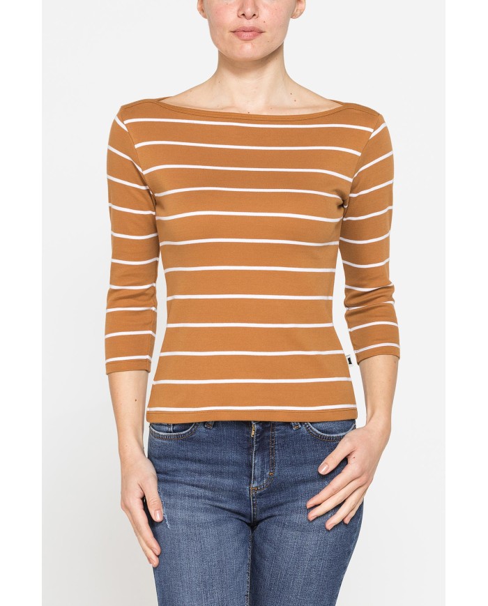 T-SHIRT IN COTONE PESANTE CON MANICA 3/4 T-SHIRT IN COTONE PESANTE CON MANICA 3/4