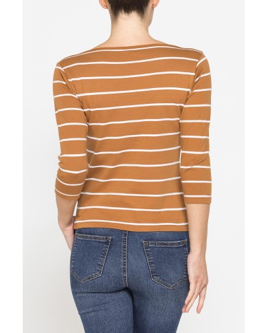 T-SHIRT IN COTONE PESANTE CON MANICA 3/4