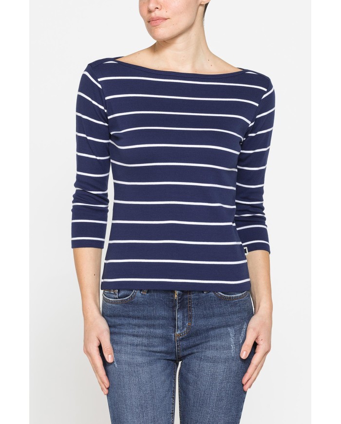 T-SHIRT IN COTONE PESANTE CON MANICA 3/4 T-SHIRT IN COTONE PESANTE CON MANICA 3/4