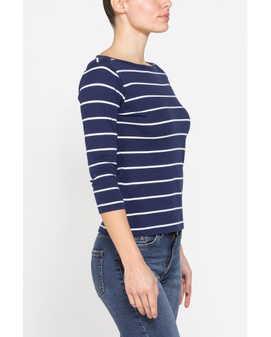 T-SHIRT IN COTONE PESANTE CON MANICA 3/4