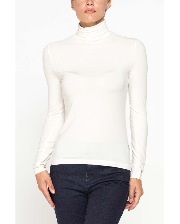 T-SHIRT MANICA LUNGA CON COLLO ALTO