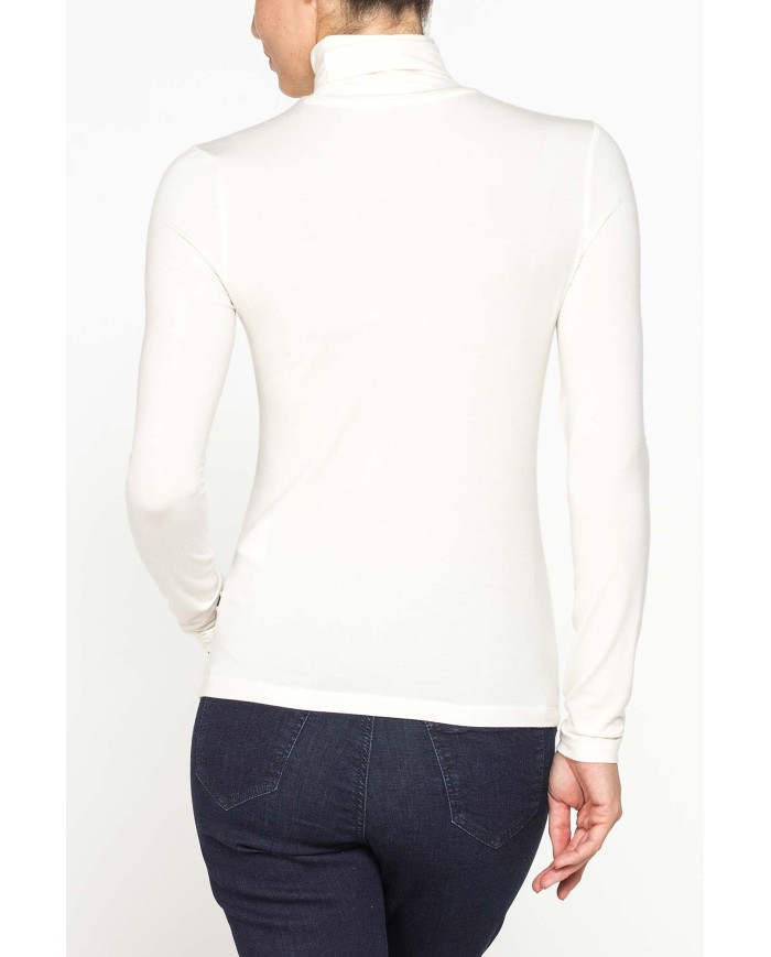 T-SHIRT MANICA LUNGA CON COLLO ALTO