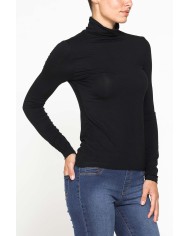 T-SHIRT MANICA LUNGA CON COLLO ALTO
