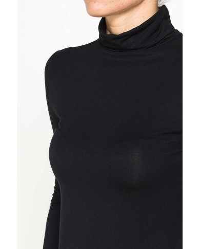 T-SHIRT MANICA LUNGA CON COLLO ALTO