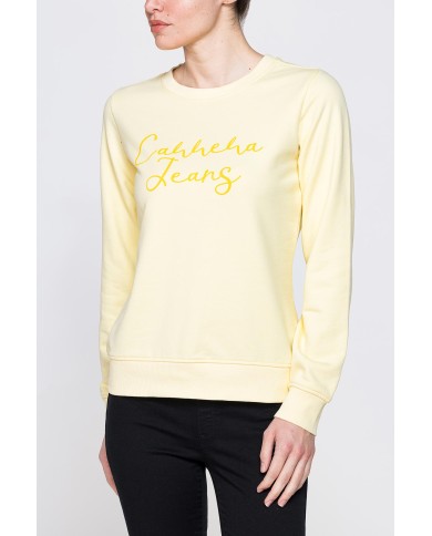 FELPA GIROCOLLO REGULAR FIT CON RICAMO FRONTALE