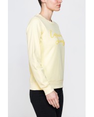 FELPA GIROCOLLO REGULAR FIT CON RICAMO FRONTALE