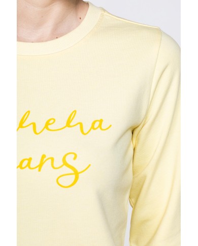 FELPA GIROCOLLO REGULAR FIT CON RICAMO FRONTALE