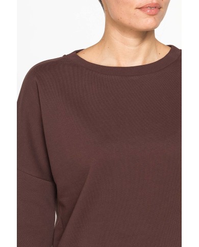 FELPA GIROCOLLO COMFORT CON MANICHE SVASATE