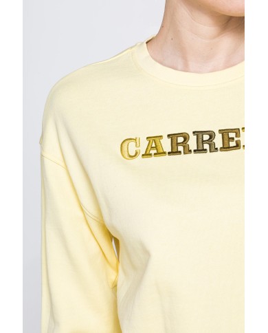 FELPA GIROCOLLO REGULAR FIT CON RICAMO FRONTALE