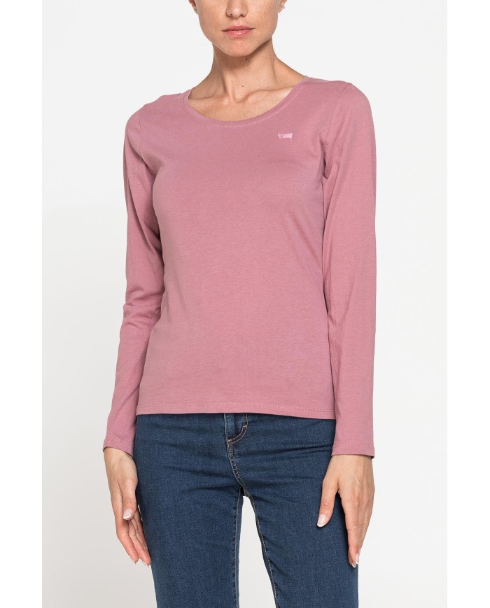 T-SHIRT GIROCOLLO A MANICHE LUNGHE