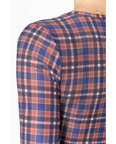 T-SHIRT STAMPA ALL OVER IN MESH