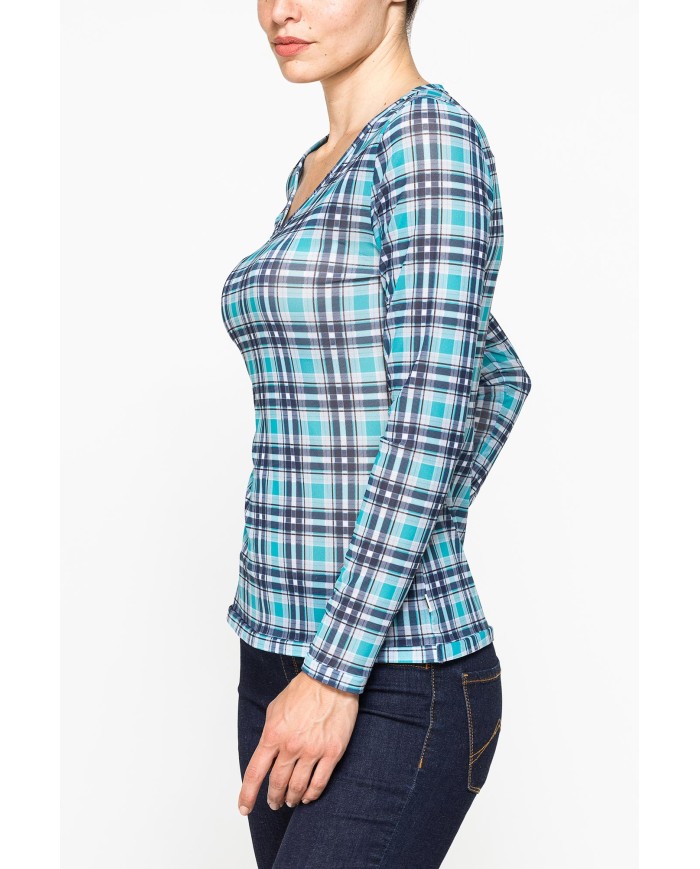 T-SHIRT STAMPA ALL OVER IN MESH