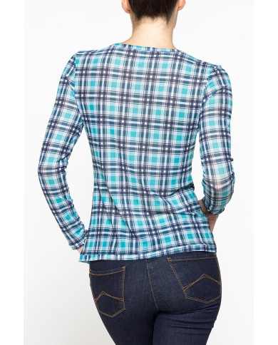 T-SHIRT STAMPA ALL OVER IN MESH