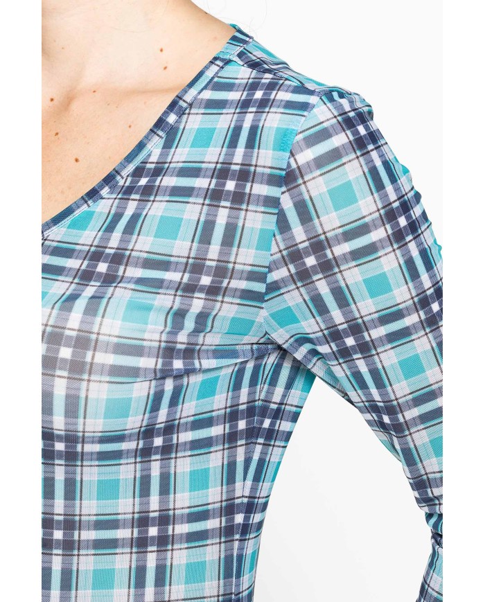 T-SHIRT STAMPA ALL OVER IN MESH