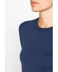 MAGLIA BASICA GIROCOLLO IN FILATO LANA MERINOS