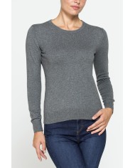 MAGLIA BASICA GIROCOLLO IN FILATO LANA MERINOS