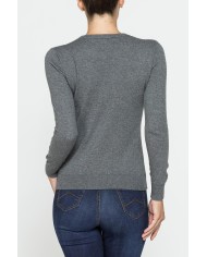 MAGLIA BASICA GIROCOLLO IN FILATO LANA MERINOS