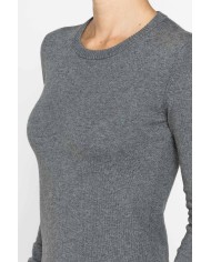 MAGLIA BASICA GIROCOLLO IN FILATO LANA MERINOS