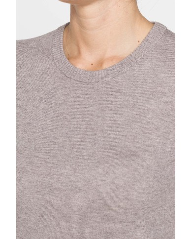 MAGLIA BASICA GIROCOLLO IN FILATO LANA MERINOS