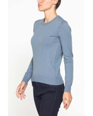 MAGLIA BASICA GIROCOLLO IN FILATO LANA MERINOS