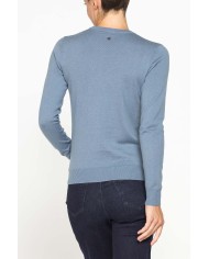 MAGLIA BASICA GIROCOLLO IN FILATO LANA MERINOS