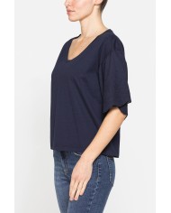 T-SHIRT CON MANICHE SANGALLO COMFORT FIT