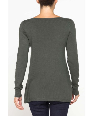 MAGLIA TRAPEZIO FILATO MISTO VISCOSA