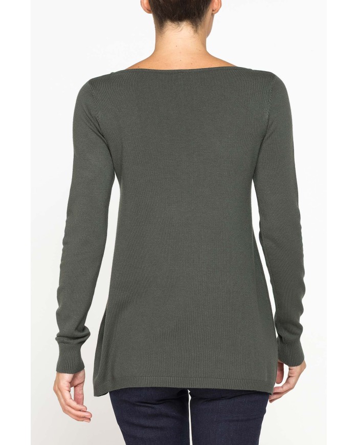 MAGLIA TRAPEZIO FILATO MISTO VISCOSA