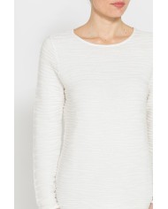 MAGLIA CON SCOLLO A BARCHETTA