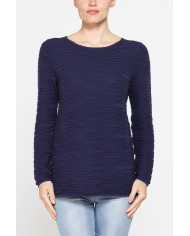 MAGLIA CON SCOLLO A BARCHETTA