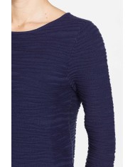 MAGLIA CON SCOLLO A BARCHETTA