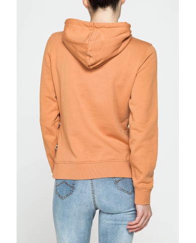 FELPA CON CAPPUCCIO REGULAR FIT CON RICAMO FRONTALE