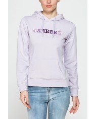 FELPA CON CAPPUCCIO REGULAR FIT CON RICAMO FRONTALE