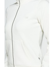 FELPA FULL ZIP A COLLO ALTO IN TESSUTO FELPATO