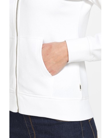 FELPA FULL ZIP CON COLLO ALTO