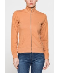 FELPA FULL ZIP CON COLLO ALTO