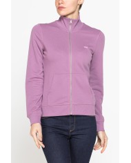 FELPA FULL ZIP CON COLLO ALTO