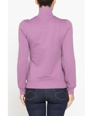 FELPA FULL ZIP CON COLLO ALTO