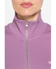 FELPA FULL ZIP CON COLLO ALTO