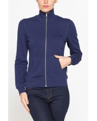 FELPA FULL ZIP CON COLLO ALTO