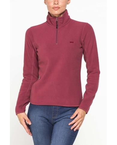 PILE COLLO ALTO MEZZA ZIP CON MANICA LUNGA