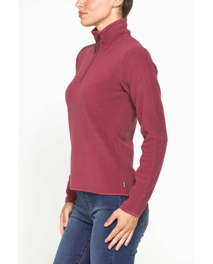 PILE COLLO ALTO MEZZA ZIP CON MANICA LUNGA