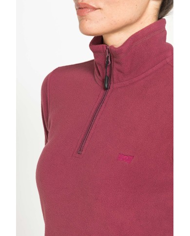 PILE COLLO ALTO MEZZA ZIP CON MANICA LUNGA