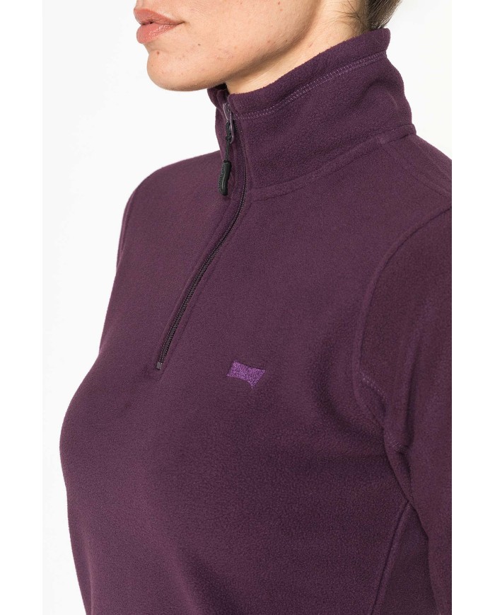 PILE COLLO ALTO MEZZA ZIP CON MANICA LUNGA