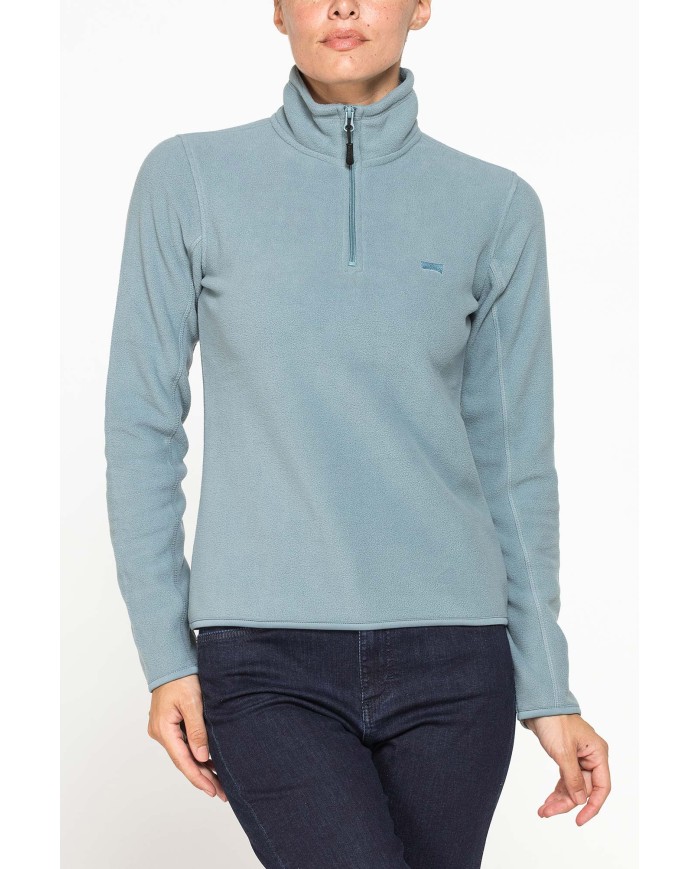 PILE COLLO ALTO MEZZA ZIP CON MANICA LUNGA